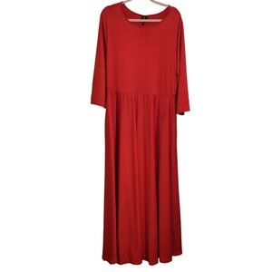 NWT Xpluswear Red Maxi Dress Size 2XL